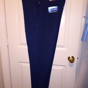 Nautica Mens Bi-Stretch Performance Navy Blue Dress Pants Business Wear W38/L32